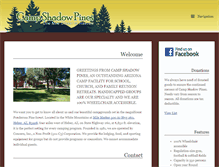 Tablet Screenshot of campshadowpines.com